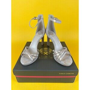 Vince Camuto Beresta Sandals Womens 9.5 M Blush Beige Ankle Strap High Heels NWB